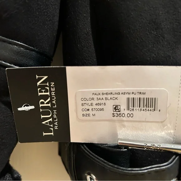 TAKING OFFERS. NO LOW BALLS. retails at $360.

LAUREN  FAUX SHEARLING JACKET - Picture 7 of 13